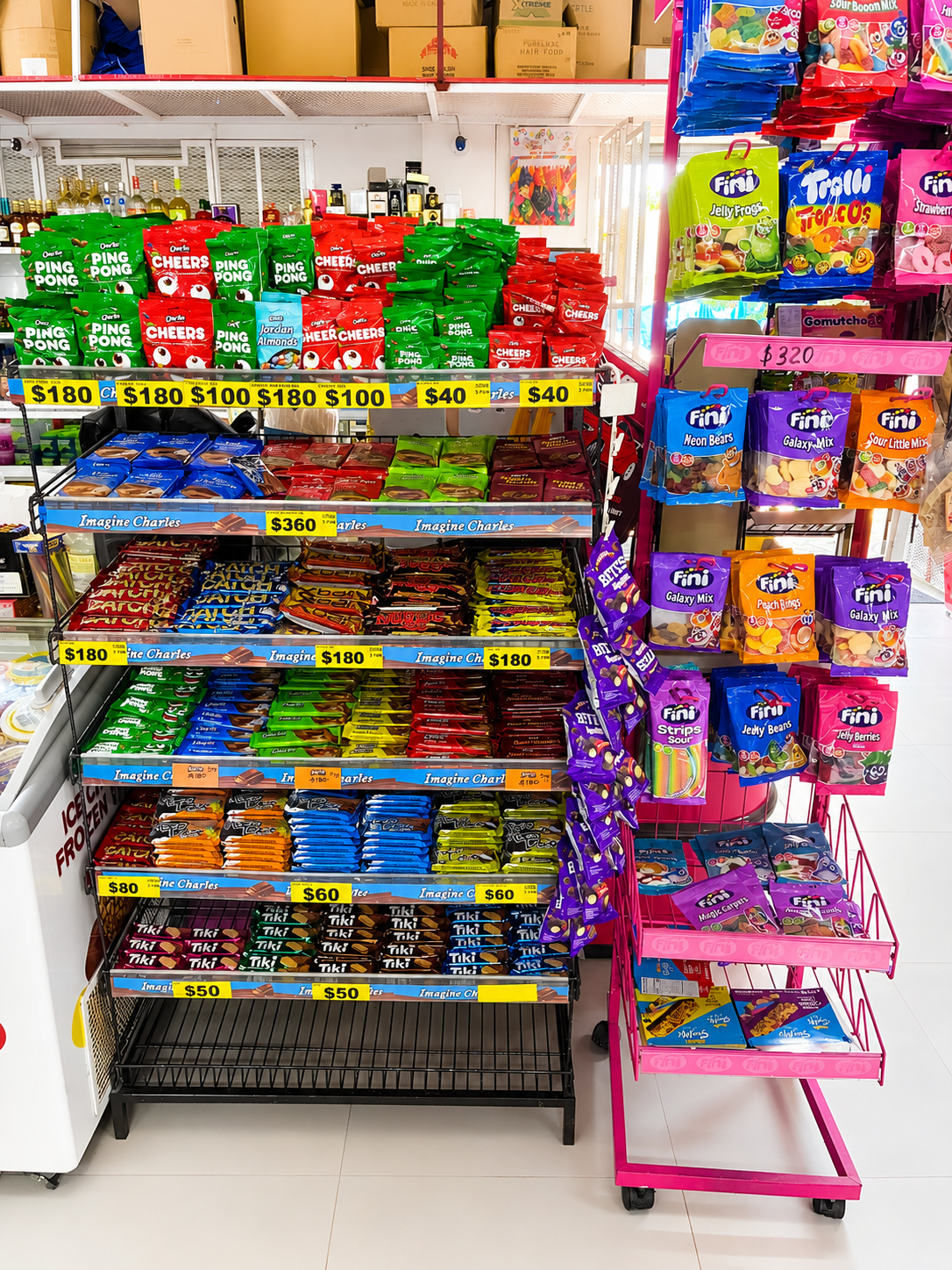 Snacks and treats at Bar Twenty Supermarket